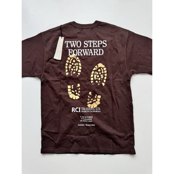 Reese Cooper Bootprint T-Shirt Medium USA Dark Brown